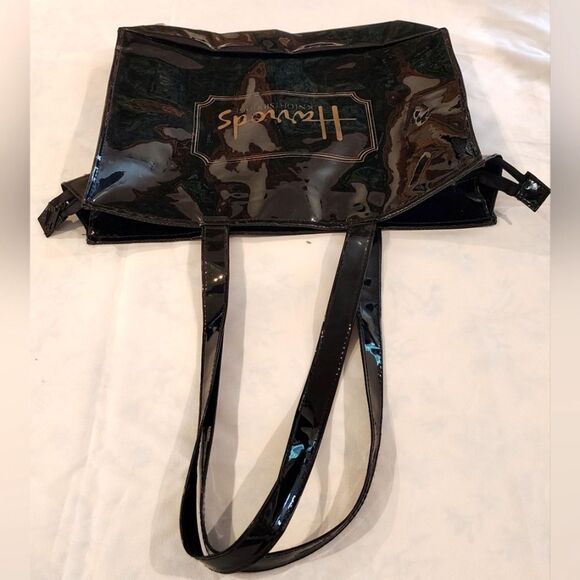Harrod's England Large Black Tote Bag Harrods - Picture 6 of 8